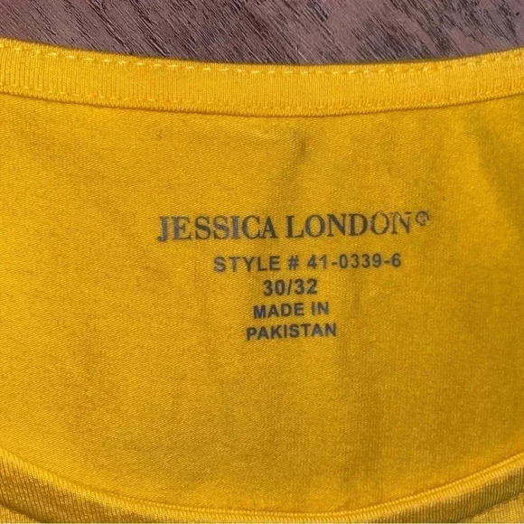 𝅺JESSICA London 4X New Without Tags Sunflower Yellow Top Beautiful - Picture 4 of 10